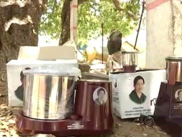 Video : Almost Every Jayalalithaa Freebie, Including A Goat, Under One Tree