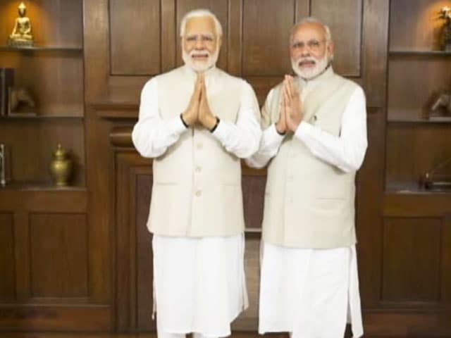 Video : What PM Modi Said When He Met His Wax Twin