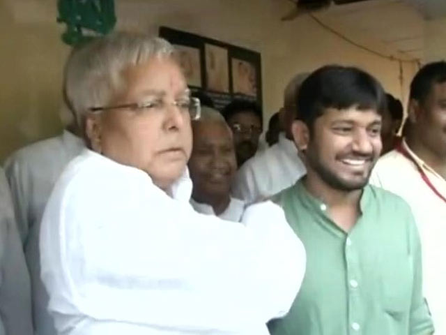 On His Homecoming Visit, Kanhaiya Kumar Meets Lalu Prasad