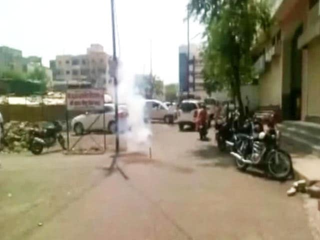 Video : Fireworks Over 'Welcome' For BJP MPs' Team Touring Latur