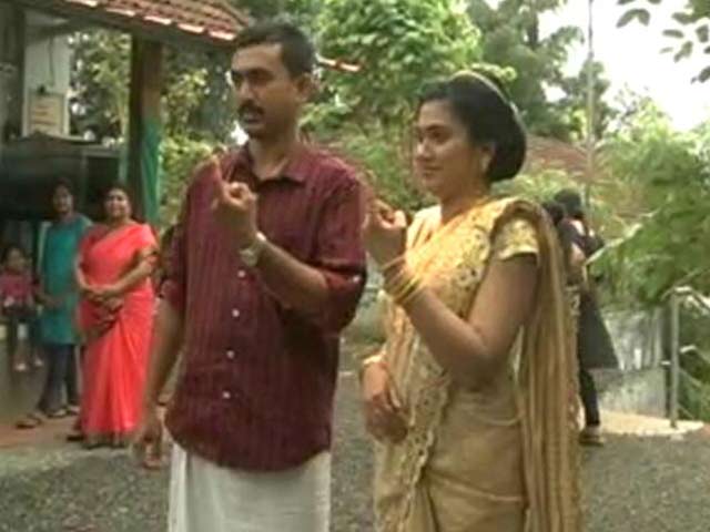 This Kerala Bride Ran Just Before Her Wedding To...A Polling Station