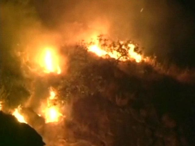 Forest Fires Engulf Large Area Near Mata Vaishno Devi Shrine