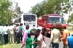 हिसार के पास प्राइवेट बस में बम धमाका, संदिग्ध की तलाश हिसार के पास प्राइवेट बस में बम धमाका, संदिग्ध की तलाश