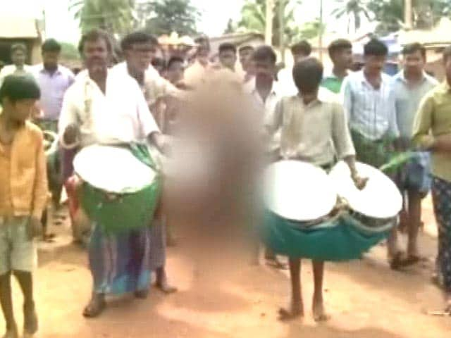 Video : Boy Paraded Naked During Ritual For Rain In Drought-Hit Karnataka Village