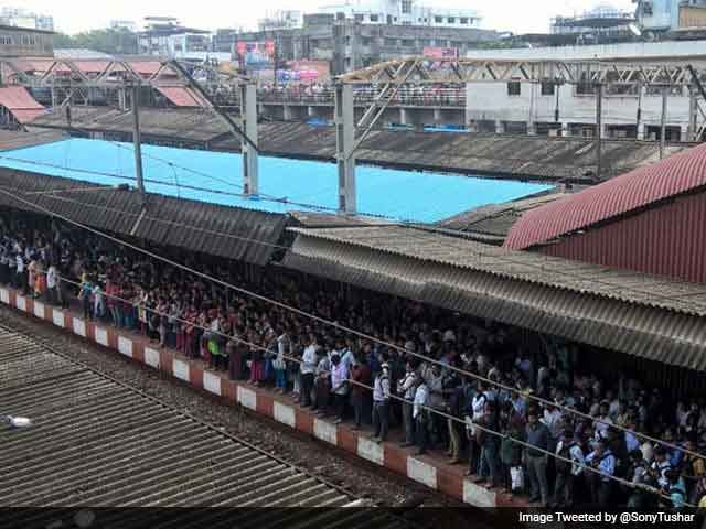 Video : Mumbai Trains Hit By Rain, Anger Pours On Twitter