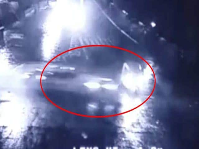 Video : Caught On Camera: Speeding BMW Of Rajasthan Leader's Son Rams Auto
