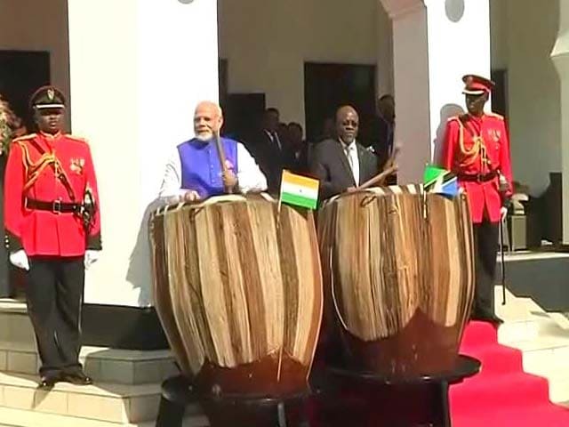 In Tanzania, PM Modi Drums A New Beat