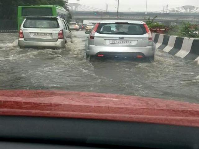 After Heavy Rain, Waterlogging On Delhi Roads. Traffic Crawls