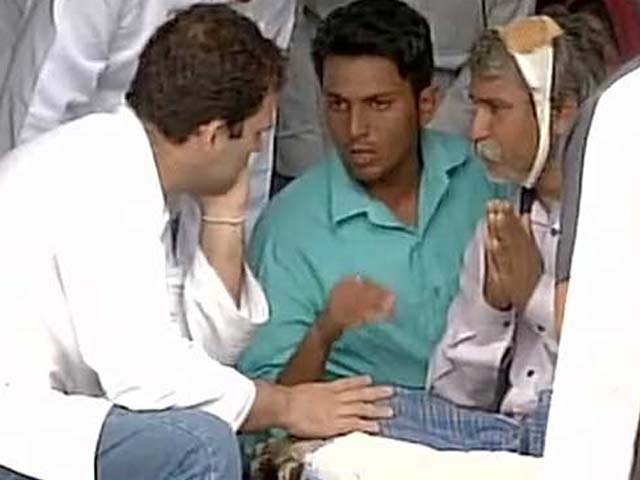 Rahul Gandhi Reaches Out To Dalit Victim Thrashed In Gujarat