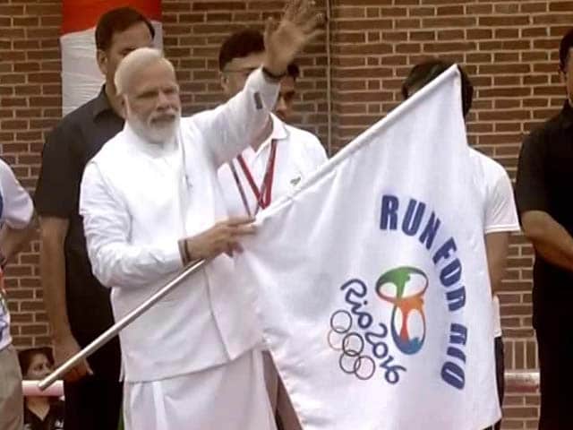 Video : PM Modi Flags Off 'Run For Rio', Says 'Indian Athletes Will Surely Shine'