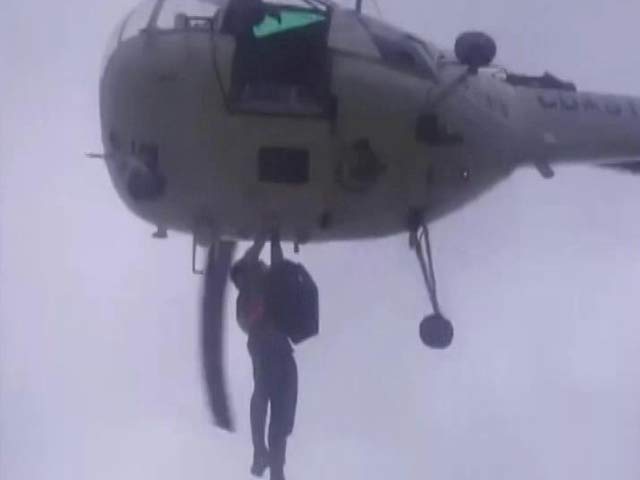 Coast Guard Chopper Rescues 28 People Stranded In Gujarat Flash Floods