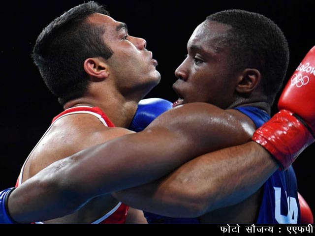 रियो ओलिम्पिक 2016 : भारतीय बॉक्सर विकास कृष्ण पहुंचे प्री-क्वार्टरफाइनल में