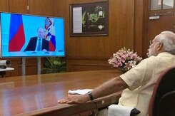PM Narendra Modi, Vladimir Putin Interact Via Video-Con For Kudankulam Event PM Narendra Modi, Vladimir Putin Interact Via Video-Con For Kudankulam Event