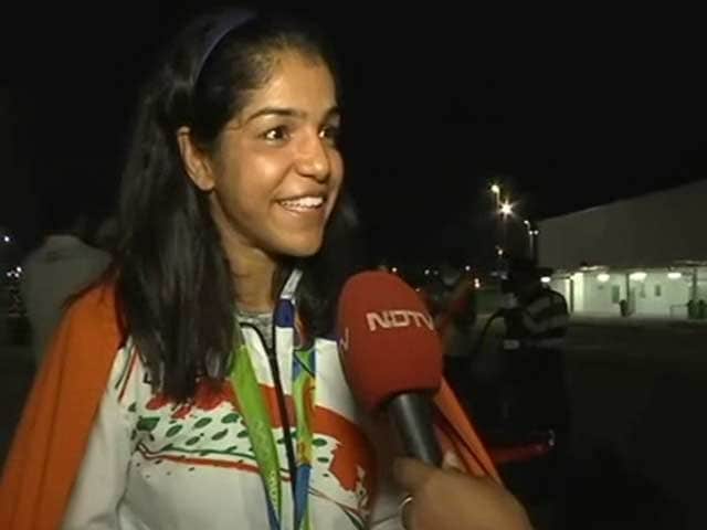 Video : Olympic Hero Sakshi Malik Says 'Khushi Manao' To Family