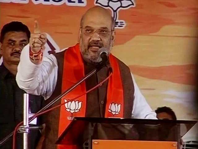 Video : Amit Shah Back On Home Turf, Delivers Pep-Talk To BJP Workers In Gujarat