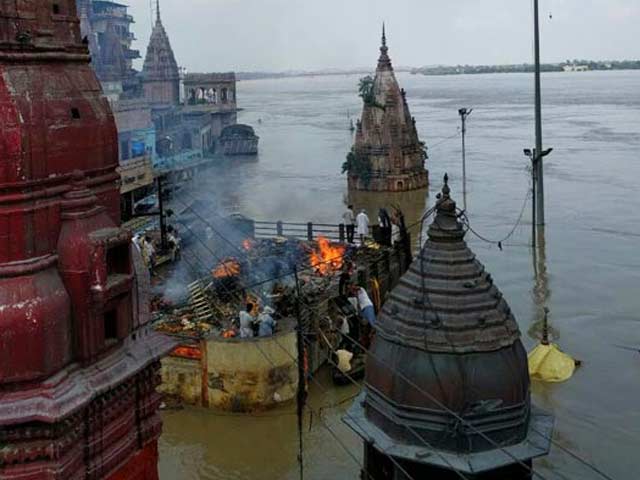 In Varanasi, Ganga Flowing Nearly Upto Roof Of Two-Storey Building