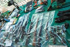 Arrows, Guns, Swords. Doctor Hid Huge Stash Of Weapons At Raipur Home Arrows, Guns, Swords. Doctor Hid Huge Stash Of Weapons At Raipur Home