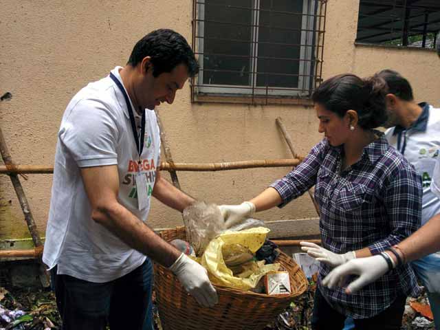 Shaina NC Clears Plastic, Alcohol Bottles From JJ Hospital Complex