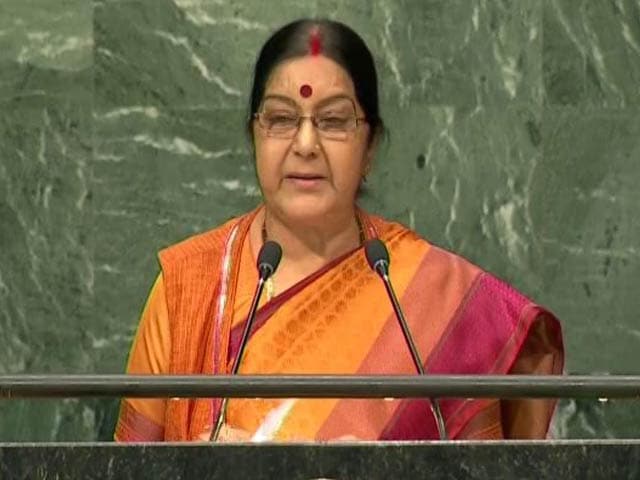 Video : Terrorism Is The Biggest Violation Of Human Rights: Sushma Swaraj At UN