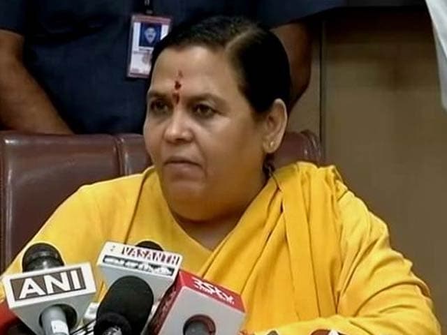 Video : Unable To Forge Cauvery Truce, Uma Bharti Offers A Hunger Strike Instead