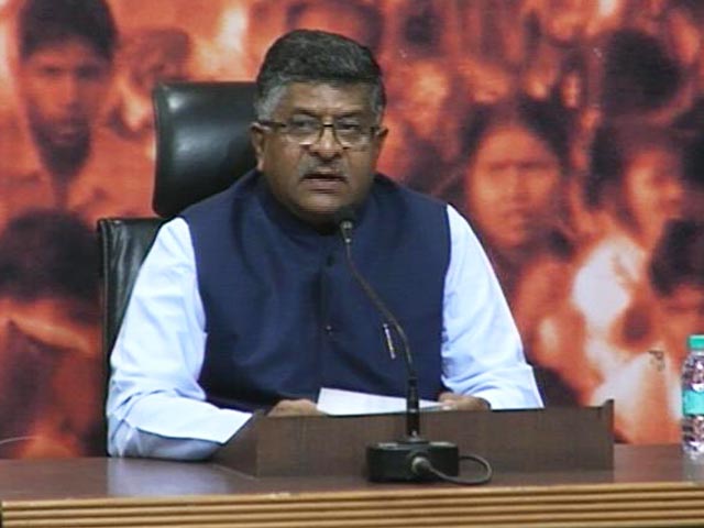 सर्जिकल स्ट्राइक पर सैनिकों का मनोबल न गिराएं केजरीवाल, चिदंबरम : रविशंकर प्रसाद