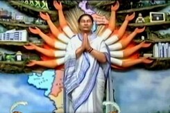 Didi As Durga? Mamata Banerjee With 12 Arms Didi As Durga? Mamata Banerjee With 12 Arms