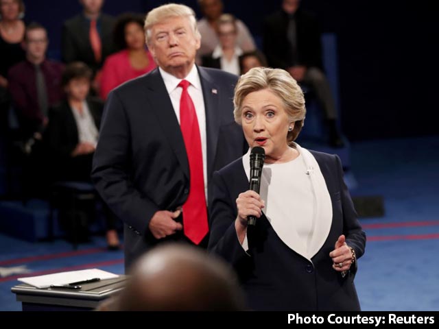 Video : Trump Threatens To Jail Hillary; She Attacks His Treatment Of Women