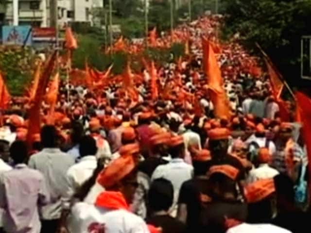 Video : Lakhs Join Marathas' Massive 'Silent March' In Kolhapur