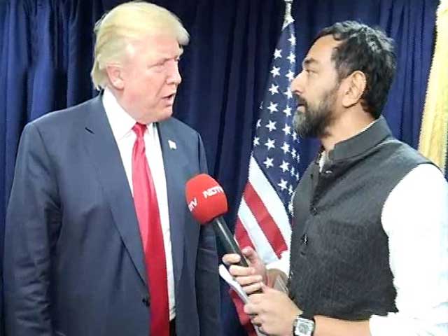 Exclusive: 'Great Respect For Hindus.' Correction, 'India', Says Donald Trump To NDTV