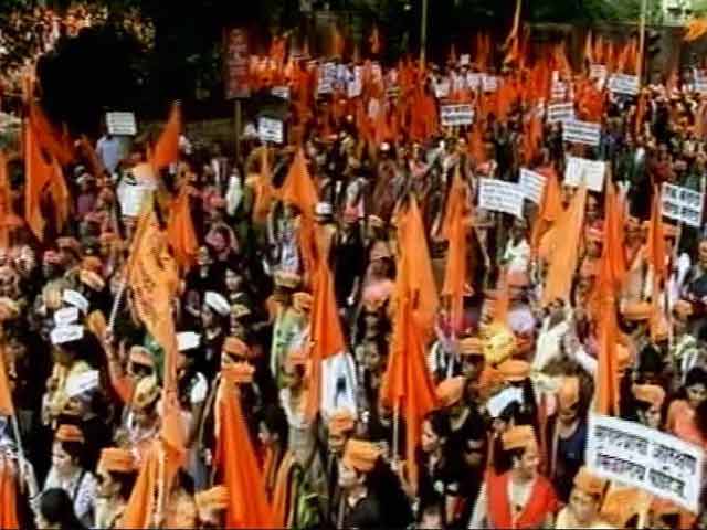 ठाणे पहुंचा मराठा मार्च, 9 अगस्त से की थी शुरुआत