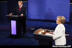 Hillary Clinton, Donald Trump Face Off In Final US Presidential Debate Hillary Clinton, Donald Trump Face Off In Final US Presidential Debate