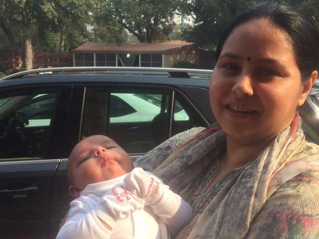 Video : Now, The Youngest Member Of Lalu Yadav's Family In Parliament. He Is 2 Months Old