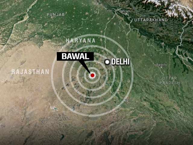 Highest magnitude earthquake in haryana