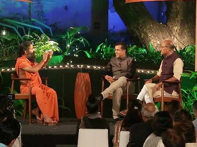 Video : Shekhar Gupta, Chetan Bhagat In Conversation With Yoga Guru Ramdev