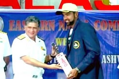 R Ashwin Spends Time With Navy Officials After India's Test Win R Ashwin Spends Time With Navy Officials After India's Test Win