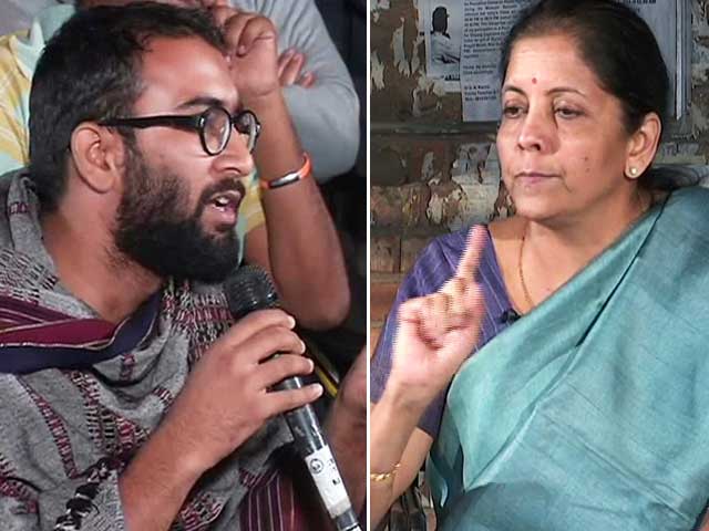 Watch: Minister Nirmala Sitharaman Took On A JNU Student - And Won