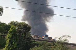 Massive Fire At Furniture Market In Mumbai's Oshiwara Massive Fire At Furniture Market In Mumbai's Oshiwara