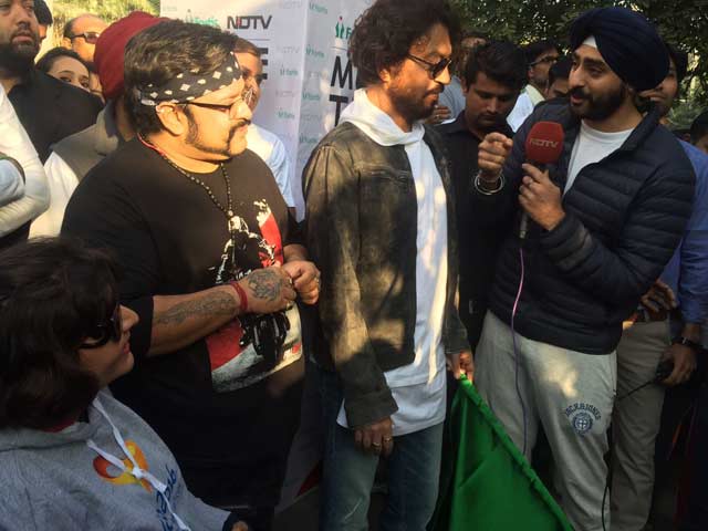 Actor Irrfan Khan Speaks At Walkathon in Gurugram
