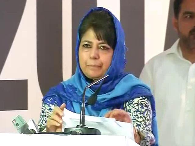 Video : Mehbooba Mufti Walks Out Of Cabinet Meeting After Rift With BJP Ministers
