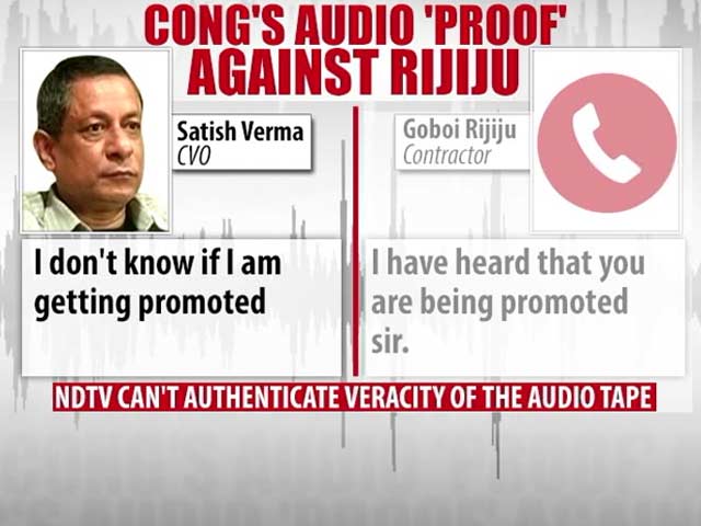 The Audio Tape Congress Produced Against Minister Kiren Rijiju
