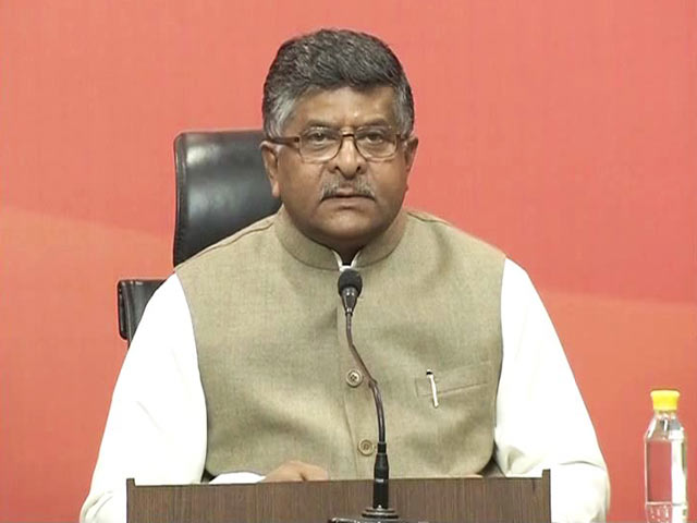 पीएम नरेंद्र मोदी 'गंगा के समान पवित्र' हैं : रविशंकर प्रसाद