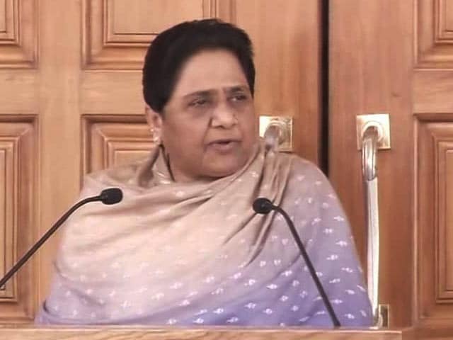 Video : Mayawati Fends Off Bank Account Inquiry With Jab At BJP