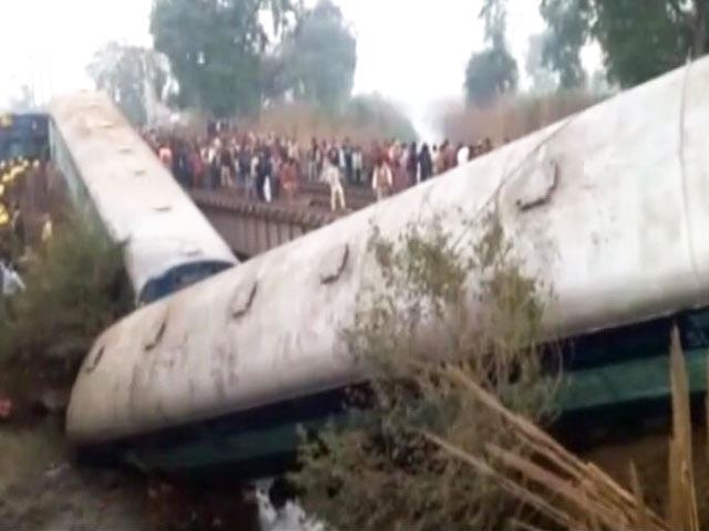 कानपुर ट्रेन हादसा : अजमेर-सियालदह एक्स. के 15 डब्बे पटरी से उतरे, 2 की मौत