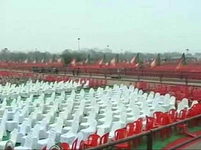 Video : PM Modi's Mega Rally In Lucknow Today, 15 Lakh People Expected, Says BJP