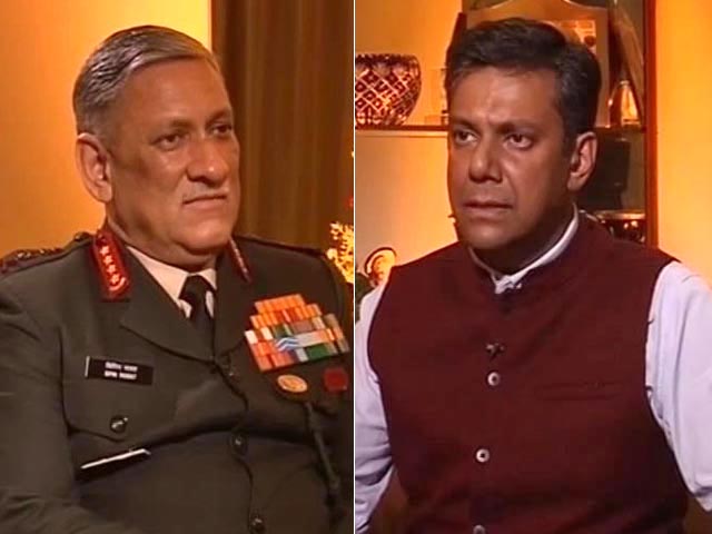Video : More Surgical Strikes Against Pak Possible, Says Army Chief Rawat to NDTV