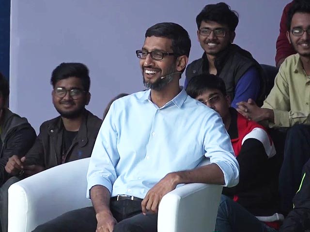 Video : Google's CEO On Ragging, Canteen Food And Hostel Life