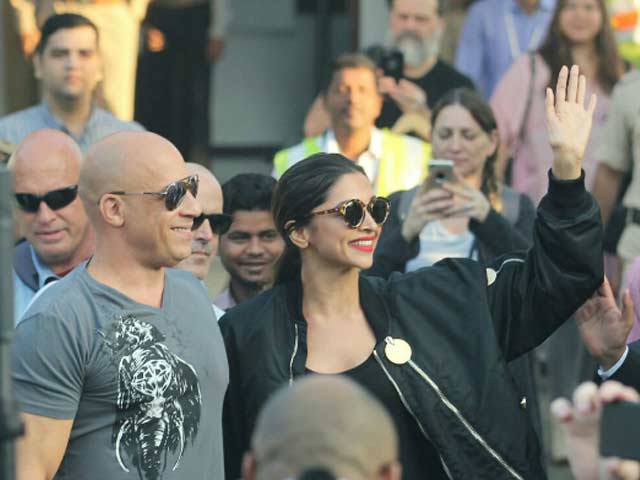Video : <i>xXx 3</i>: Deepika And Vin Diesel Get Grand Welcome In India