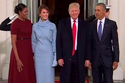 Donald Trump Meets Obamas Ahead Of Taking Oath As US President Donald Trump Meets Obamas Ahead Of Taking Oath As US President