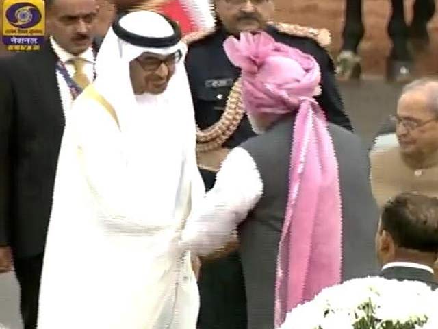गणतंत्र दिवस पर अबु धाबी के राजकुमार मुख्य अतिथि रहे