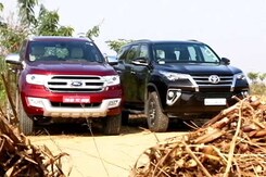 Ford Endeavour vs Toyota Fortuner And Bajaj V12 Ford Endeavour vs Toyota Fortuner And Bajaj V12